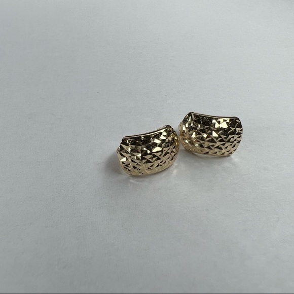 Cliptype Earrings 18K solid yellow gold - Picture 3 of 5